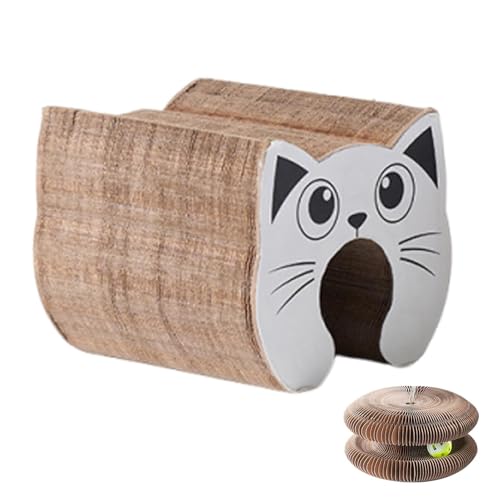 FVPKYUR Cat Scratch Board, Cat Scratch Pad | Kätzchen Kratzerplatine Magnetische Organ faltbar mit Bell | Interaktives mentales und körperliches Training Spielzeug, recycelbares Katzenkratzer zum FVPKYUR Cat Scratch Board, Cat Scratch Pad | Kätzchen Kratzerplatine Magnetische Organ faltbar mit Bell | Interaktives mentales und körperliches Training Spielzeug, recycelbares Katzenkratzer zum von FVPKYUR