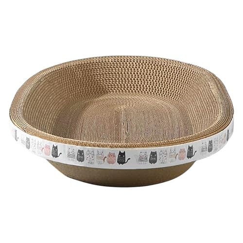 FVPKYUR Katzenkratzpad,Ovaler Katzenkratzkarton mit hoher Dichte für Katzenkratzer - Katzenmöbel-Kratzpolster für Katzen im Innenbereich, schlafender Katzenkratzbaum FVPKYUR Katzenkratzpad,Ovaler Katzenkratzkarton mit hoher Dichte für Katzenkratzer - Katzenmöbel-Kratzpolster für Katzen im Innenbereich, schlafender Katzenkratzbaum von FVPKYUR