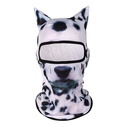 FVPKYUR Scheines Gesicht Maskeraden, Katzengesichtsabdeckung - Atmungsaktives 3D -Leichter Tiergesichtsschutz mit Ohren | Cat Ski -Gesichtskleidung für Freunde, Familie, Nachbarn von FVPKYUR