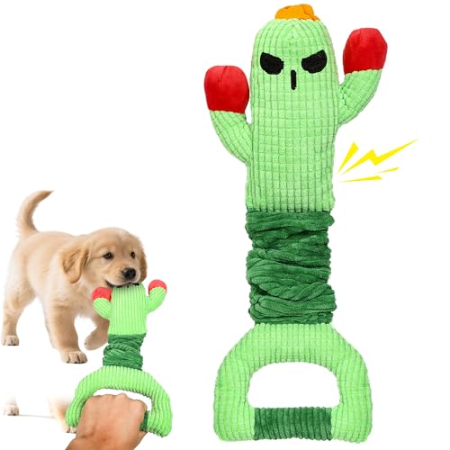FVUUKOSIIT Interaktives Hundespielzeug, Quietschendes Hunde, Spielzeug für Große Hunde & Welpen, Plüschtier zur Beschäftigung Indoor, Leicht zu Reinigen von FVUUKOSIIT