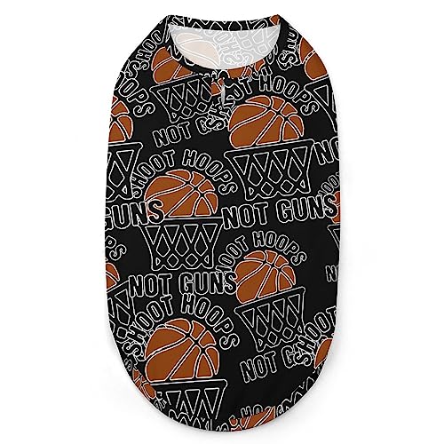 Baseball Shoot Hoops Hunde-Shirts, Bedruckte Kleidung für Haustiere, Sommer-T-Shirts, atmungsaktives Pullover-Tanktop für kleine Hunde und Katzen Baseball Shoot Hoops Hunde-Shirts, Bedruckte Kleidung für Haustiere, Sommer-T-Shirts, atmungsaktives Pullover-Tanktop für kleine Hunde und Katzen von FWJZDSP