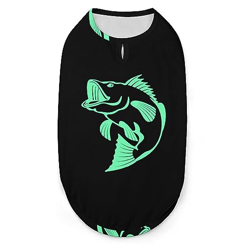 Bass Fishing Pets Shirt Weste Süßes Hunde-Tanktop Weiches ärmelloses T-Shirt für Welpen Kitty Katzen M Bass Fishing Pets Shirt Weste Süßes Hunde-Tanktop Weiches ärmelloses T-Shirt für Welpen Kitty Katzen M von FWJZDSP