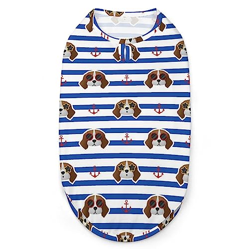 Beagle-Hunde-Hunde-Shirts, Haustier-Bedruckte Kleidung, Sommer-T-Shirts, atmungsaktives Pullover-Tanktop für kleine Hunde und Katzen Beagle-Hunde-Hunde-Shirts, Haustier-Bedruckte Kleidung, Sommer-T-Shirts, atmungsaktives Pullover-Tanktop für kleine Hunde und Katzen von FWJZDSP