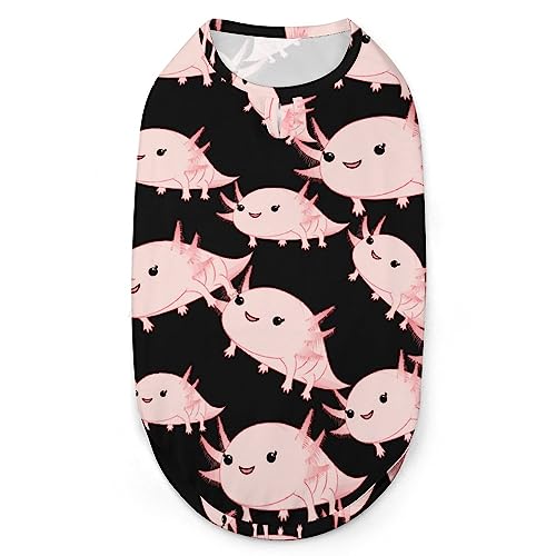 Cartoon rosa Axolotl Hund Shirts Haustier Bedruckte Kleidung Sommer T-Shirts atmungsaktiv Pullover Tank Top für kleine Hunde Katzen Cartoon rosa Axolotl Hund Shirts Haustier Bedruckte Kleidung Sommer T-Shirts atmungsaktiv Pullover Tank Top für kleine Hunde Katzen von FWJZDSP