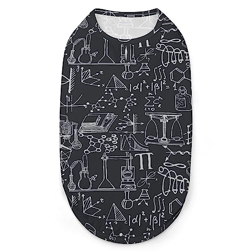 Chemische Molekülformel-Hundehemden, Bedruckte Kleidung für Haustiere, Sommer-T-Shirts, atmungsaktives Pullover-Tanktop für kleine Hunde und Katzen Chemische Molekülformel-Hundehemden, Bedruckte Kleidung für Haustiere, Sommer-T-Shirts, atmungsaktives Pullover-Tanktop für kleine Hunde und Katzen von FWJZDSP