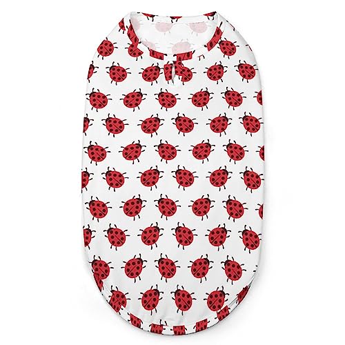 Coccinella Septempunctata Marienkäfer-Hunde-Shirts, Bedruckte Kleidung für Haustiere, Sommer-T-Shirts, atmungsaktives Pullover-Tanktop für kleine Hunde und Katzen Coccinella Septempunctata Marienkäfer-Hunde-Shirts, Bedruckte Kleidung für Haustiere, Sommer-T-Shirts, atmungsaktives Pullover-Tanktop für kleine Hunde und Katzen von FWJZDSP
