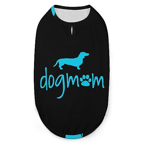 Dackel Hund Mama Haustiere Shirt Weste Süßes Hunde Tank Top Weiches ärmelloses T-Shirt für Welpen Kitty Katzen M von FWJZDSP