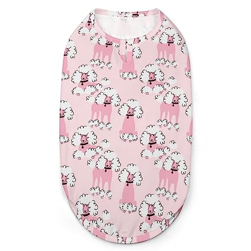 Doodle Pudel Hunde-Shirts, Haustier-Bedruckte Kleidung, Sommer-T-Shirts, atmungsaktives Pullover-Tank-Top für kleine Hunde und Katzen Doodle Pudel Hunde-Shirts, Haustier-Bedruckte Kleidung, Sommer-T-Shirts, atmungsaktives Pullover-Tank-Top für kleine Hunde und Katzen von FWJZDSP