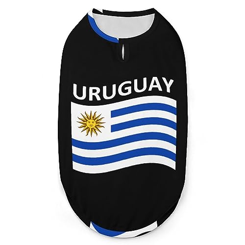 Flagge von Uruguay, Haustier-Shirt, Weste, süßes Hunde-Tanktop, weiches ärmelloses T-Shirt für Welpen, Kätzchen, Katzen, L Flagge von Uruguay, Haustier-Shirt, Weste, süßes Hunde-Tanktop, weiches ärmelloses T-Shirt für Welpen, Kätzchen, Katzen, L von FWJZDSP