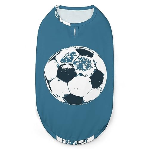 Fußball Fußball Haustiere Shirt Weste Süßes Hunde Tank Top Weiches ärmelloses T-Shirt für Welpen Kitty Katzen L von FWJZDSP
