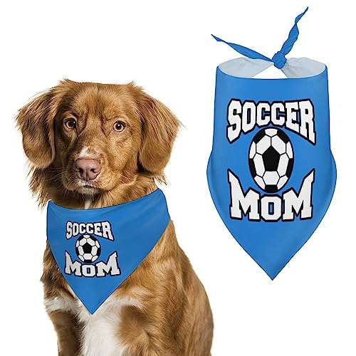 Fußball-Mom-Hundehalstücher, dreieckige Hundelätzchen, niedlicher Haustier-Schal, Kopftuch für kleine, mittelgroße und große Haustiere von FWJZDSP