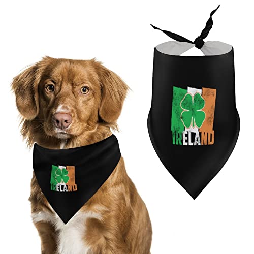Hundehalstücher mit irischer Flagge, dreieckige Hundelätzchen, niedlicher Haustierschal, Kopftuch für kleine, mittelgroße und große Haustiere von FWJZDSP