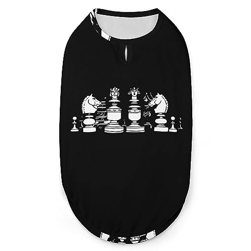 International Chess Pets Shirt Weste, süßes Hunde-Tanktop, weiches ärmelloses T-Shirt für Welpen, Kätzchen, Katzen, M von FWJZDSP