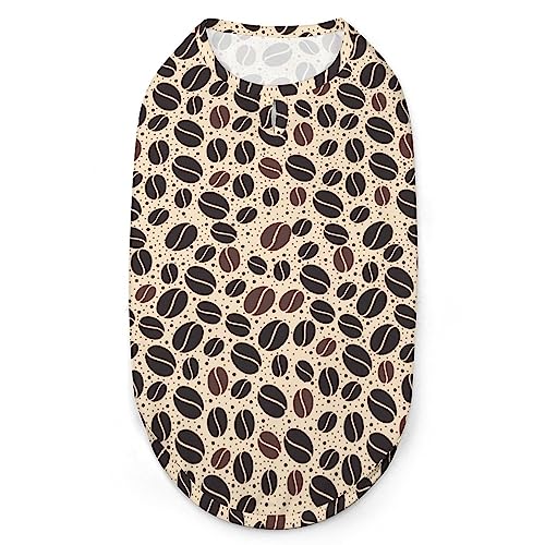 Kaffeebohnen-Hunde-Shirts, Haustier-Bedruckte Kleidung, Sommer-T-Shirts, atmungsaktives Pullover-Tanktop für kleine Hunde und Katzen Kaffeebohnen-Hunde-Shirts, Haustier-Bedruckte Kleidung, Sommer-T-Shirts, atmungsaktives Pullover-Tanktop für kleine Hunde und Katzen von FWJZDSP