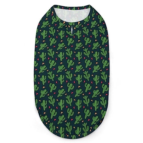 Kaktus-Hunde-Shirts, Haustier-Bedruckte Kleidung, Sommer-T-Shirts, atmungsaktives Pullover-Tanktop für kleine Hunde und Katzen Kaktus-Hunde-Shirts, Haustier-Bedruckte Kleidung, Sommer-T-Shirts, atmungsaktives Pullover-Tanktop für kleine Hunde und Katzen von FWJZDSP