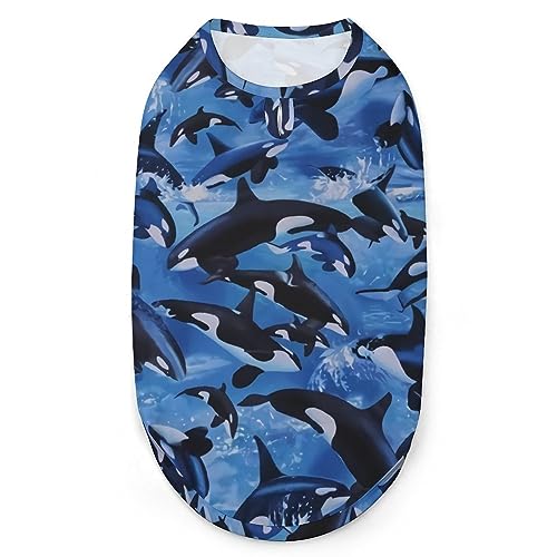 Killerwal Orca Haustiere Shirt Weste Süßes Hunde Tank Top Weiches ärmelloses T-Shirt für Welpen Kitty Katzen S Killerwal Orca Haustiere Shirt Weste Süßes Hunde Tank Top Weiches ärmelloses T-Shirt für Welpen Kitty Katzen S von FWJZDSP