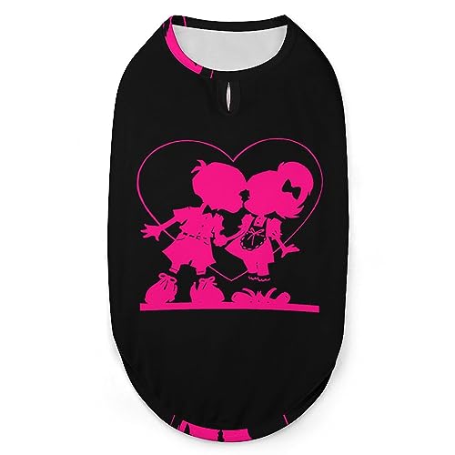 Love Heart Boy Kiss Girl Haustiere Shirt Weste Süßes Hunde Tank Top Weiches ärmelloses T-Shirt für Welpen Kitty Katzen 2XL Love Heart Boy Kiss Girl Haustiere Shirt Weste Süßes Hunde Tank Top Weiches ärmelloses T-Shirt für Welpen Kitty Katzen 2XL von FWJZDSP