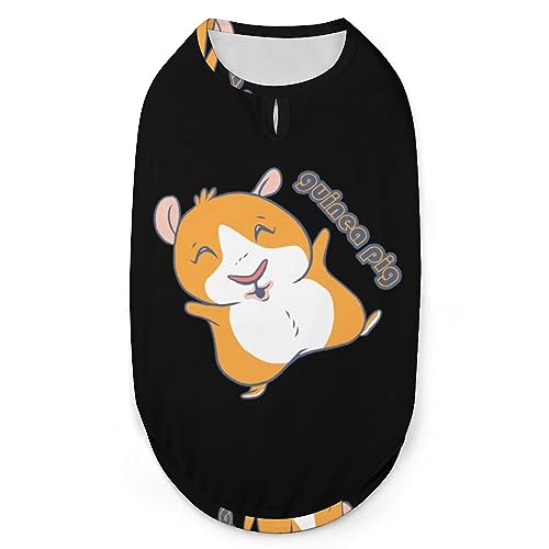 Lustiges Meerschweinchen-Haustier-Shirt, Weste, süßes Hunde-Tanktop, weiches ärmelloses T-Shirt für Welpen, Kätzchen, Katzen, S von FWJZDSP