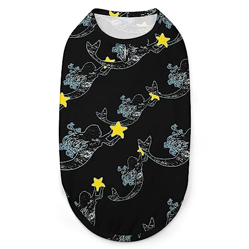 Meerjungfrau-Hunde-Shirts, Haustier-Bedruckte Kleidung, Sommer-T-Shirts, atmungsaktives Pullover-Tanktop für kleine Hunde und Katzen Meerjungfrau-Hunde-Shirts, Haustier-Bedruckte Kleidung, Sommer-T-Shirts, atmungsaktives Pullover-Tanktop für kleine Hunde und Katzen von FWJZDSP