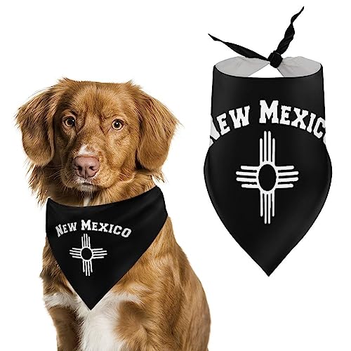 New Mexico Zia Symbol Hunde-Bandanas, dreieckige Hundelätzchen, niedlicher Haustier-Schal, Kopftuch für kleine, mittelgroße und große Haustiere von FWJZDSP