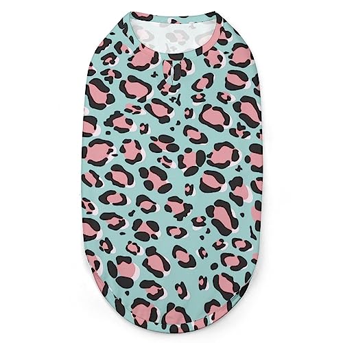 Rosa Leoparden-Hunde-Shirts, Haustier-Bedruckte Kleidung, Sommer-T-Shirts, atmungsaktives Pullover-Tanktop für kleine Hunde und Katzen Rosa Leoparden-Hunde-Shirts, Haustier-Bedruckte Kleidung, Sommer-T-Shirts, atmungsaktives Pullover-Tanktop für kleine Hunde und Katzen von FWJZDSP