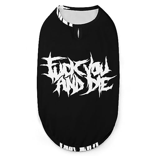 You and Die Pets Shirt Weste, süßes Hunde-Tanktop, weiches ärmelloses T-Shirt für Welpen, Kätzchen, Katzen, 2XL von FWJZDSP