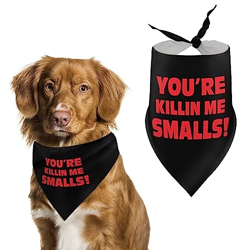 You're Killing Me Smalls Hunde-Bandanas, dreieckige Hundelätzchen, niedlicher Haustier-Schal, Halstuch für kleine, mittelgroße und große Haustiere von FWJZDSP