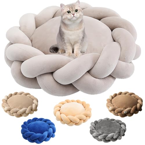 FXKJ Hundebett Hunde Waschbar, Abnehmbar Waschbar Hundematratze rutschfeste Unterseite Hundematten kuscheliges Hundekissen für Katzen und Hunde, 90x18cm, Light Gray von FXKJ