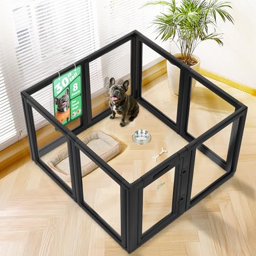 FXW AuraSpace Indoor Laufstall für kleine und mittelgroße Hunde, 76,2 cm, 8 Paneele, Schwarz FXW AuraSpace Indoor Laufstall für kleine und mittelgroße Hunde, 76,2 cm, 8 Paneele, Schwarz von FXW