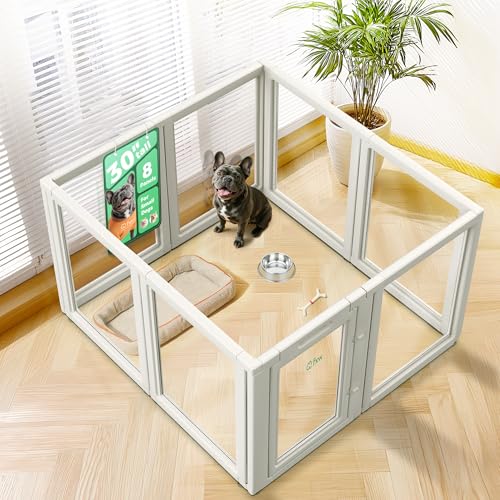 FXW AuraSpace Indoor Laufstall für kleine und mittelgroße Hunde, 76,2 cm, 8 Paneele, Weiß FXW AuraSpace Indoor Laufstall für kleine und mittelgroße Hunde, 76,2 cm, 8 Paneele, Weiß von FXW
