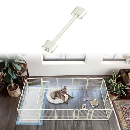 FXW Laufgitterverbinder (2 Stück), Laufgitterzubehör nur für FXW Hunde-Laufstall, entworfen für 61 cm Höhe FXW Homeplus/Rollick/Instant Laufgitter (Laufgitter nicht im Lieferumfang enthalten), Weiß │ von FXW