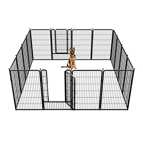 FXW Rollick Laufstall für Hunde, 114,3 cm Höhe für kleine/mittelgroße/große Hunde, entworfen für Camping, Hof, 16 Paneele von FXW