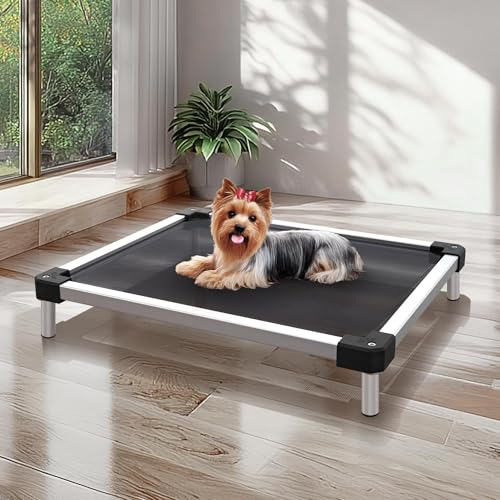 FXW TitanNest Kaufestes erhöhtes Hundebett, erhöhtes Kinderbett für drinnen und draußen, Camping, langlebig und wasserdicht, kühlendes Haustierbett für Spielzeughunde, 58,4 cm L x 45,7 cm B x 11,4 cm von FXW