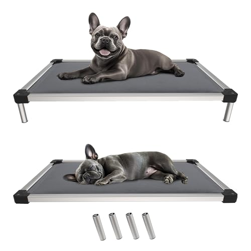 FXW TitanNest Kaufestes erhöhtes Hundebett, gepolstertes Kinderbett für drinnen und draußen, Camping, langlebiges und waschbares Haustierbett für kleine und mittelgroße Hunde, 73 cm, Grau FXW TitanNest Kaufestes erhöhtes Hundebett, gepolstertes Kinderbett für drinnen und draußen, Camping, langlebiges und waschbares Haustierbett für kleine und mittelgroße Hunde, 73 cm, Grau von FXW