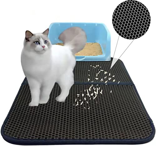 FXxswey Katzenklo Matte, faltbar, doppellagig, wasserfest, mit Wabenmuster, schützt Boden und Teppich, leicht zu reinigen (45 x 60 cm) FXxswey Katzenklo Matte, faltbar, doppellagig, wasserfest, mit Wabenmuster, schützt Boden und Teppich, leicht zu reinigen (45 x 60 cm) von FXxswey