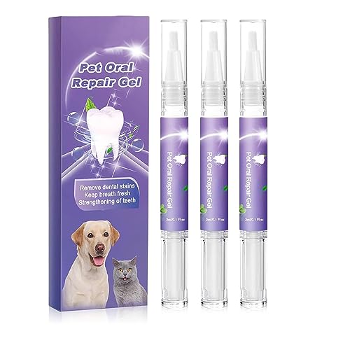 Cvreoz Gel FüR Die Mundpflege Von Haustieren, Creoz Gel Erfahrungen, Cvreoz Pet Oral Repair Gel, BekäMpfen Sie Zahnstein, Ohne ZäHneputzen (3 stück) von FYANER