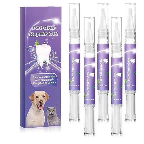 Cvreoz Gel FüR Die Mundpflege Von Haustieren, Creoz Gel Erfahrungen, Cvreoz Pet Oral Repair Gel, BekäMpfen Sie Zahnstein, Ohne ZäHneputzen (5 stück) von FYANER