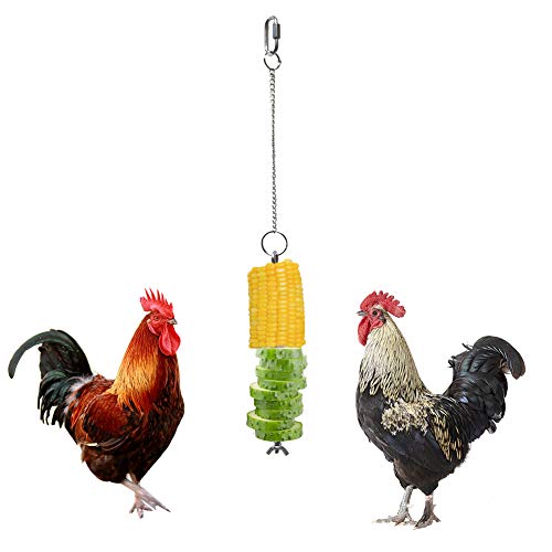 Futterspieß Vogelhäuschen Spielzeug,Fruchthalter Gemüsehalter für Vögel Papageien und Großsittiche, Gemüsepieß für Nager, Hasen, Kaninchen, Frettchen (FG0066101) von FYBlossom