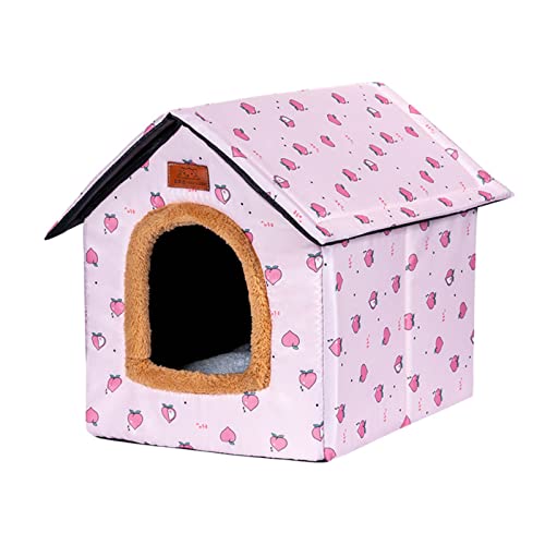 Katzenhaus Outdoor Winterfest, Wasserdicht Draußen Hundehöhle Katzenhöhle Mit Abnehmbarem Matte, Faltbare Outdoor Pet House Katzenhütte Tierheim Mit Wasserdicht Segeltuchdach Für Kleine Hund Katze von FYBlossom