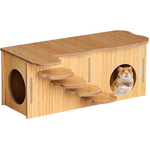 FYKZQWDS Hamsterversteck, Labyrinthhamster-Zubehör, kleine Haustiere, Hamster-Plattform, Eckhaus, Versteckkäfig, Dekoration, geeignet für Enthusiasten, die gerne Haustiere halten von FYKZQWDS