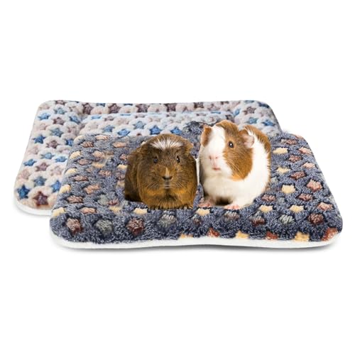 FYKZQWDS Meerschweinchenbett, Meerschweinchen-Decke, weiche Fleece-Meerschweinchen-Matten, gemütliche Bettwäsche für Meerschweinchen-Fleece, bequeme und warme Haustiermatten für Kleintiere, 2 Stück FYKZQWDS Meerschweinchenbett, Meerschweinchen-Decke, weiche Fleece-Meerschweinchen-Matten, gemütliche Bettwäsche für Meerschweinchen-Fleece, bequeme und warme Haustiermatten für Kleintiere, 2 Stück von FYKZQWDS