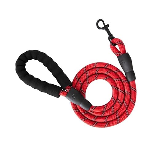 120/150/200/300 cm Reflektierendes Zugseil for Haustiere, kleine und mittelgroße mehrfarbige Hundekette mit Schwammgriff breites hundehalsband(1,1.5mx0.8cm) von FYLTWUK