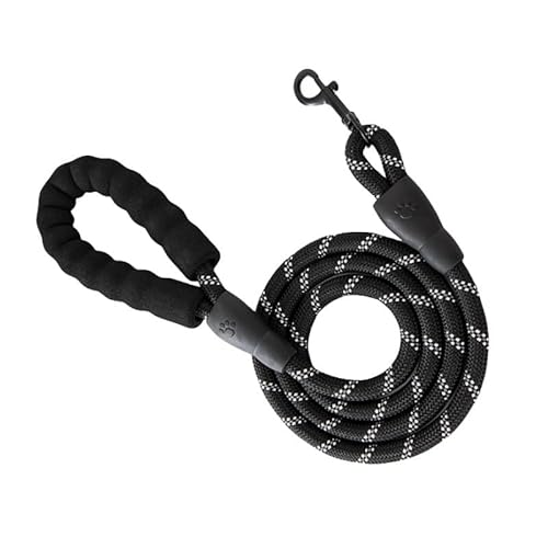 120/150/200/300 cm Reflektierendes Zugseil for Haustiere, kleine und mittelgroße mehrfarbige Hundekette mit Schwammgriff breites hundehalsband(2,3mx1.0cm) von FYLTWUK