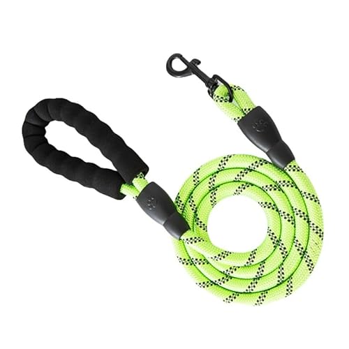 120/150/200/300 cm Reflektierendes Zugseil for Haustiere, kleine und mittelgroße mehrfarbige Hundekette mit Schwammgriff breites hundehalsband(3,1.2mx1.2cm) von FYLTWUK