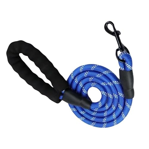 120/150/200/300 cm Reflektierendes Zugseil for Haustiere, kleine und mittelgroße mehrfarbige Hundekette mit Schwammgriff breites hundehalsband(5,3mx1.0cm) von FYLTWUK
