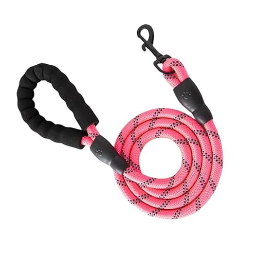 120/150/200/300 cm Reflektierendes Zugseil for Haustiere, kleine und mittelgroße mehrfarbige Hundekette mit Schwammgriff breites hundehalsband(7,1.5mx0.8cm) von FYLTWUK