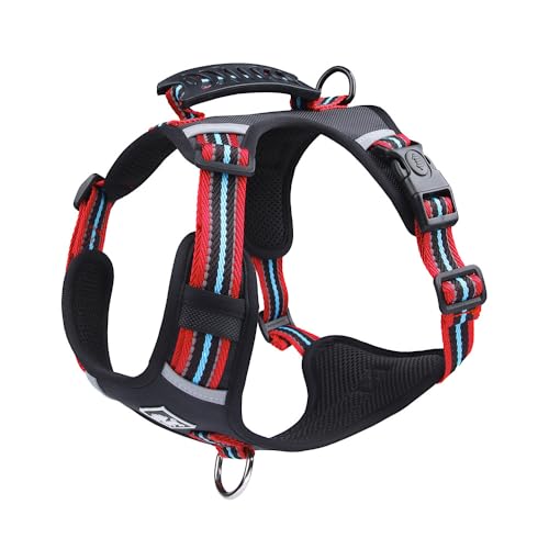 Hundehalsband, Leine, Geschirr, Welpenbedarf, verstellbar, reflektierend, klein, mittelgroß, große Leine for den Außenbereich, Zubehör(7,M(7.5-14kg)) von FYLTWUK