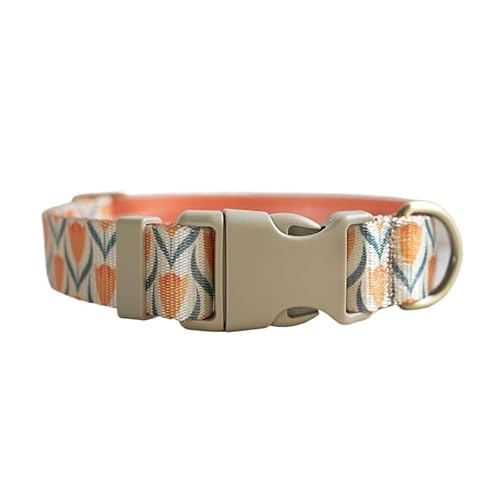 Personalisiertes, verstellbares Hundehalsband mit individueller Gravur, individuelles Hundehalsband mit Namensschild, for kleine und große Hunde(Pattern 20,XS for Neck 23-30cm) von FYLTWUK