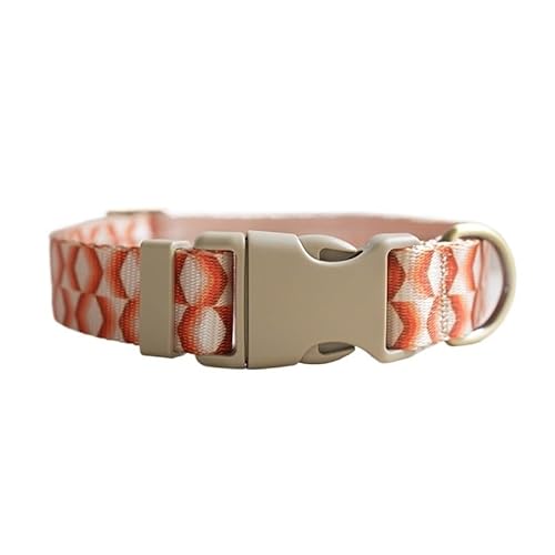 Personalisiertes, verstellbares Hundehalsband mit individueller Gravur, individuelles Hundehalsband mit Namensschild, for kleine und große Hunde(Pattern 21,XL for Neck 56-62cm) von FYLTWUK