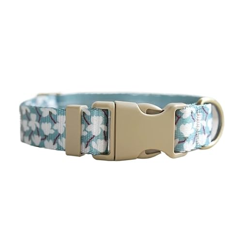 Personalisiertes, verstellbares Hundehalsband mit individueller Gravur, individuelles Hundehalsband mit Namensschild, for kleine und große Hunde(Pattern 5,L for Neck 49-55cm) von FYLTWUK